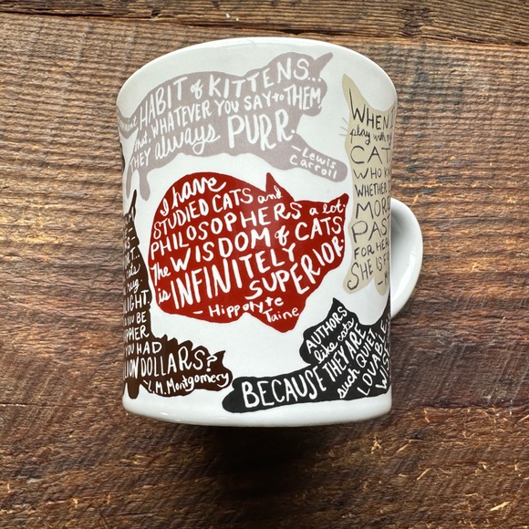 Literary Cat Mug (NWT) - Picture 3 of 12